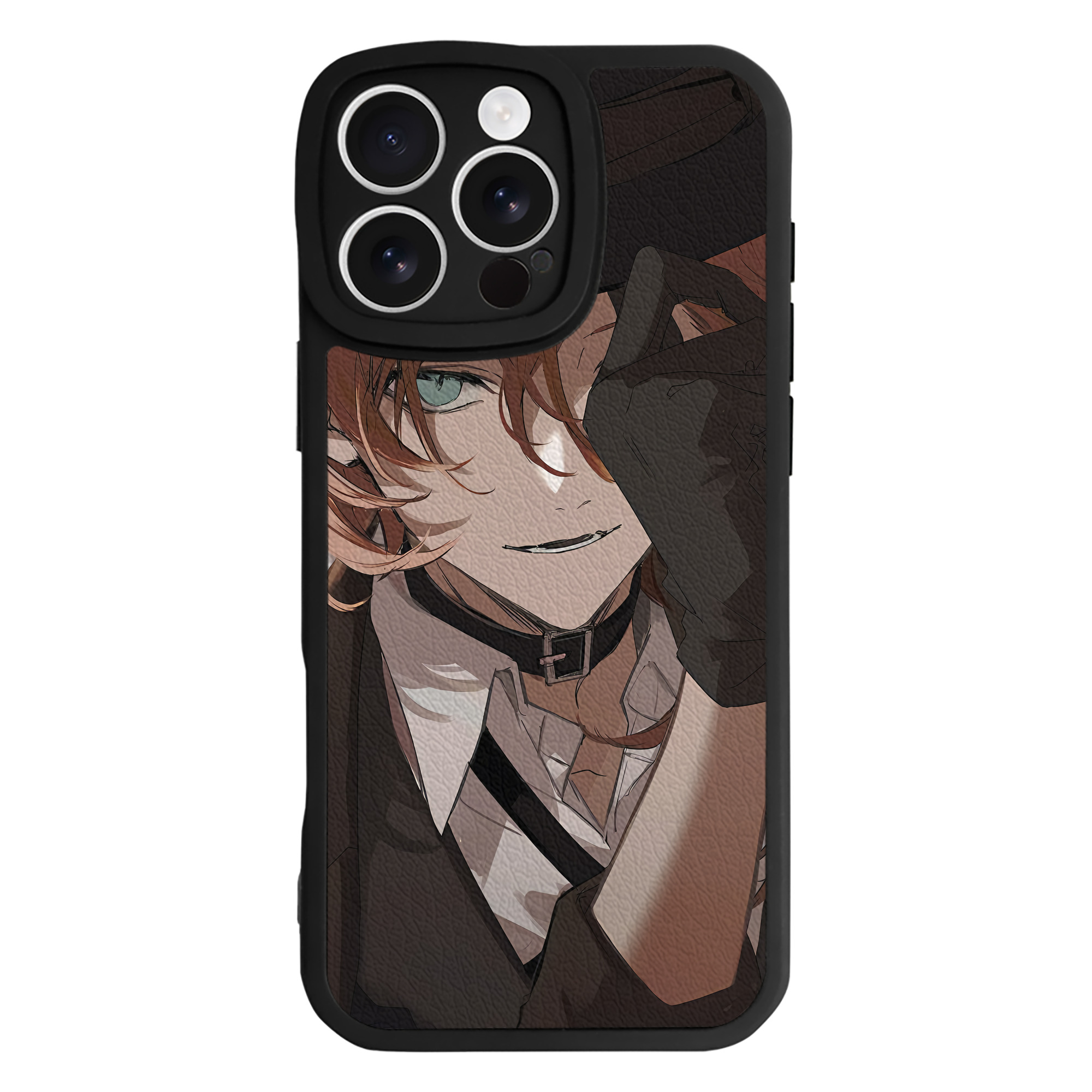 （画像用） 文豪ストレイドッグス Bungo Stray Dogs 【iPhone 16シリーズ対応】シリコンスマホケース（レザー調） 材質：シリコン